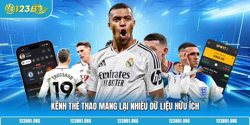 Kênh thể thao mang lại nhiều dữ liệu hữu ích