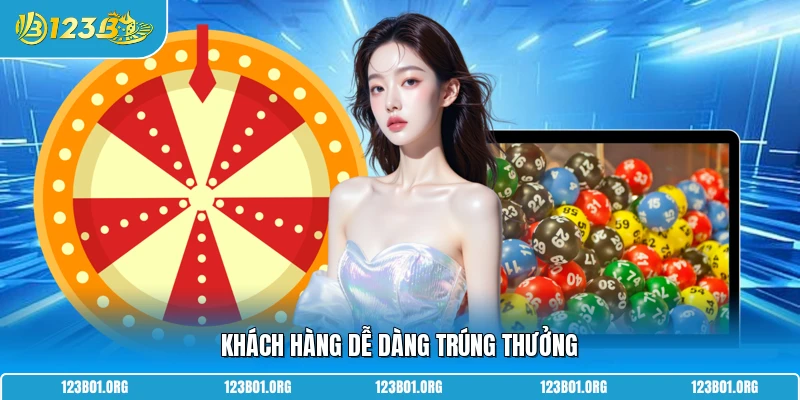 Khách hàng dễ dàng trúng thưởng