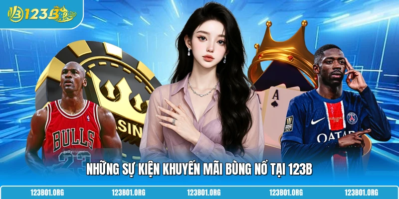 Những sự kiện khuyến mãi bùng nổ tại 123B